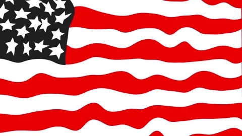 American flag with fabric structure in the wind. flag of USA waving,United .. Stock Footage 310577971