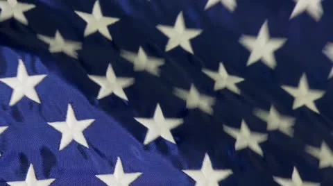 American Flag flying in the breeze Stock Footage 25118098