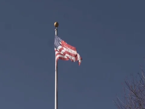 American Flag Flying Видео 77681562