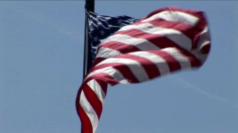 American Flag Stock Footage 595272