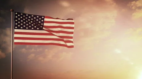 American Flag Stock-Footage 673949