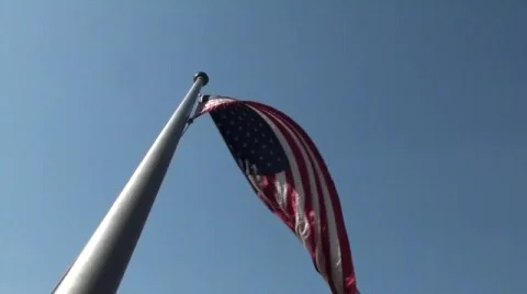 American flag Video stock 679616