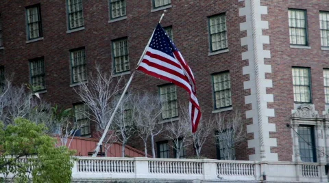 American Flag  Stock Footage 798051