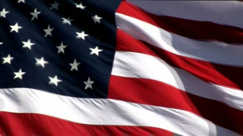 American flag Stock Footage