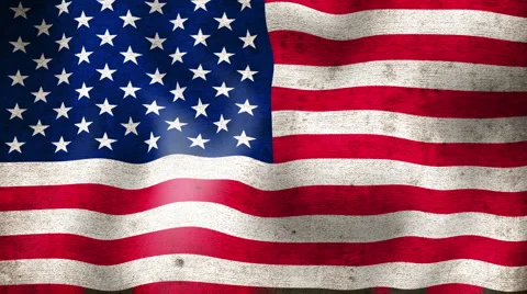 American flag Stock Footage 6528497