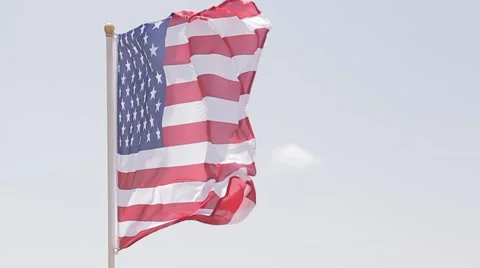 American Flag Stock Footage 6567729