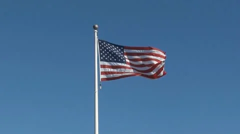 American Flag Stock Footage 10681617