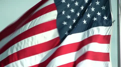 American Flag Stock Footage