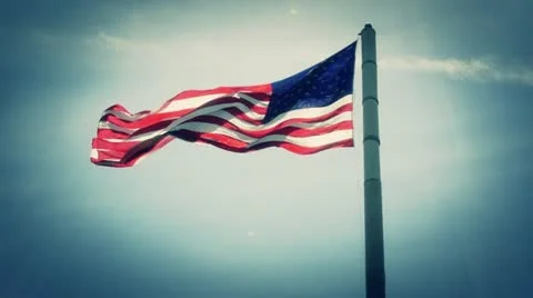 American Flag Stockbeeldmateriaal 11011383