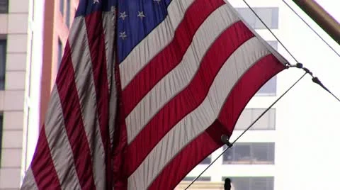 American Flag Stock Footage 11115687
