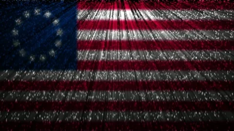 American flag Stock Footage 11241743