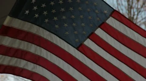 American Flag Video stock 12522274