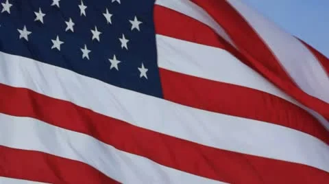 American Flag Stock Footage 18187701