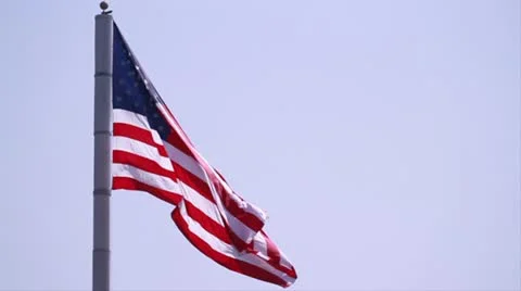 American Flag Video stock 20496206