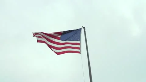 American Flag Stock Footage 21258488