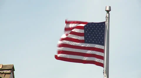 American Flag Stock Footage 23426222