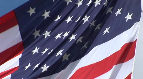 American Flag Stock Footage 33604064