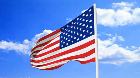 The American Flag Stockbeeldmateriaal 33642569