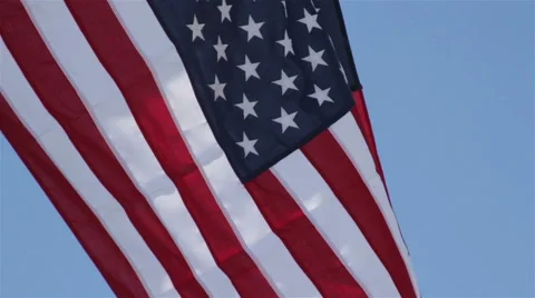American Flag Stock Footage 40690577