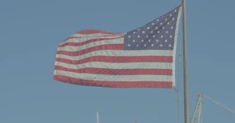 American Flag Stock Footage 40735384