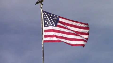 American Flag Stock Footage 48814447