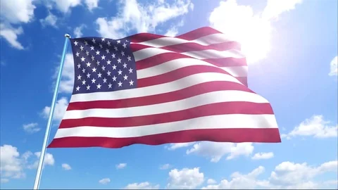 American flag Vidéo 79606267