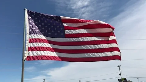 American Flag Video stock 80899438