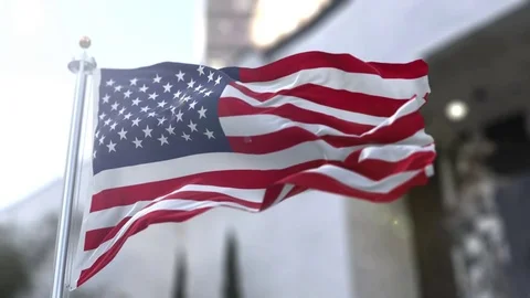 American Flag Video stock 82651959