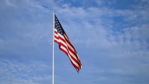 American Flag Stock Footage 82906822