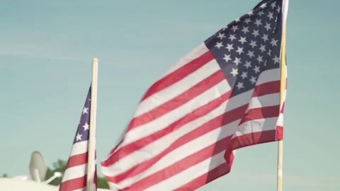 American flag Vidéo 84796125