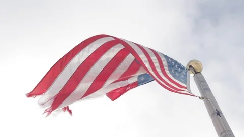 American Flag Stock Footage 86902872
