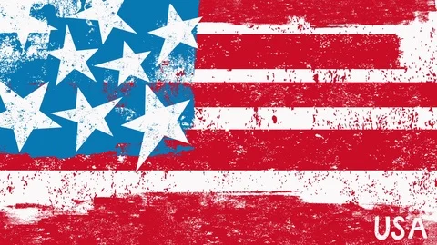 American Flag Stock Footage