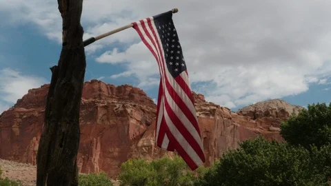 American flag Stock Footage 93550496