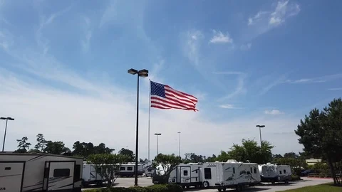 American flag Video stock 113156990