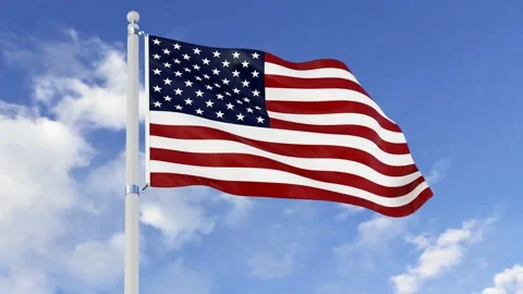 American flag Stock-Footage 133530419