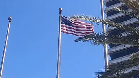 American flag Stock Footage 155753221