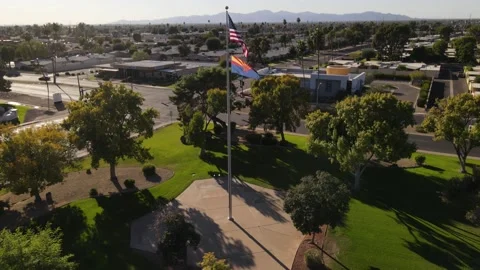 American Flag Stock Footage 165996374
