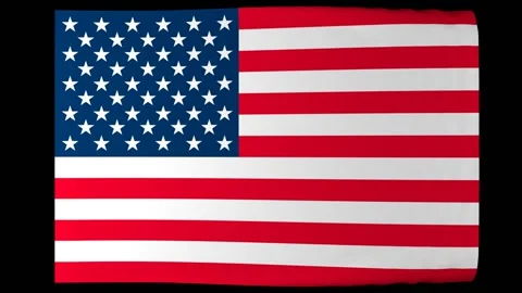 American flag Stock Footage 166956843