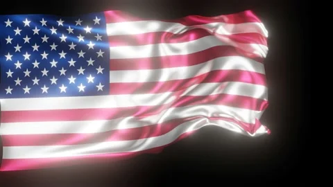American flag Stock Footage 183326364