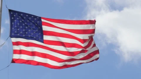 American Flag Video stock 200844250