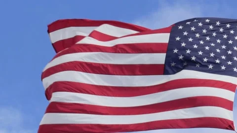 American Flag Stock Footage 200844319