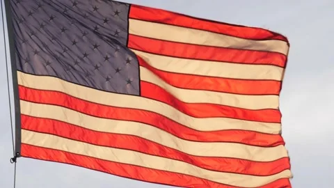 American Flag Stock Footage 200844512