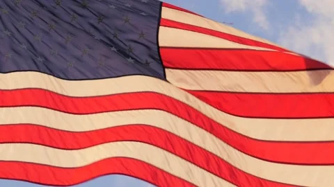 American Flag Stock Footage 200844539