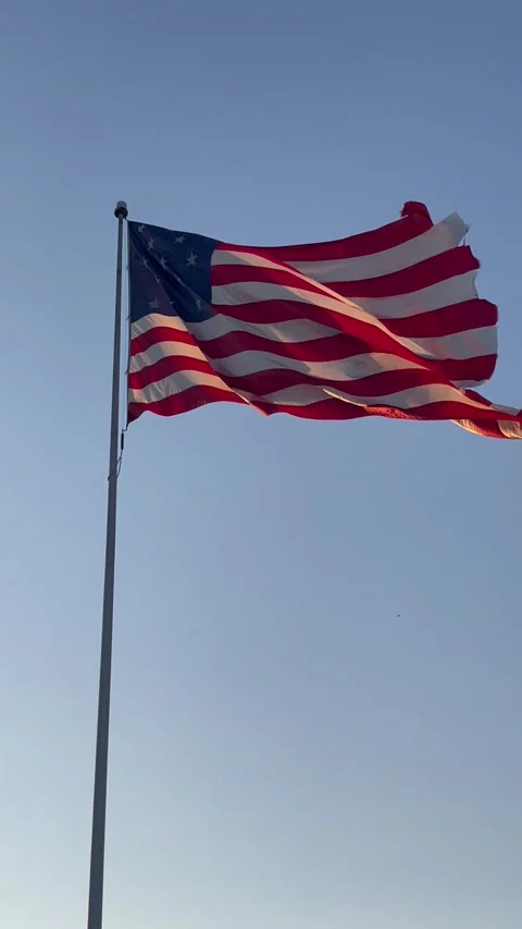 American flag Stock Footage 202052764
