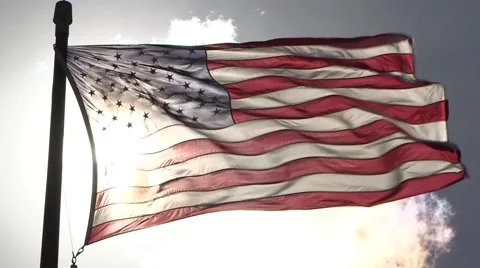 American Flag Glory Stock Footage 46227613