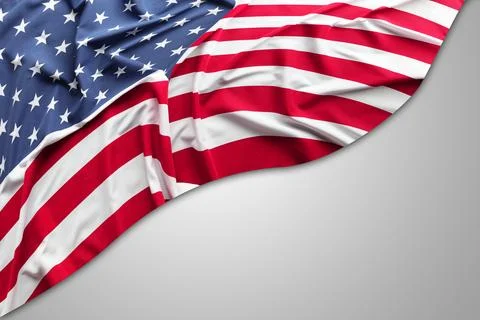 American flag on grey Stock Photos