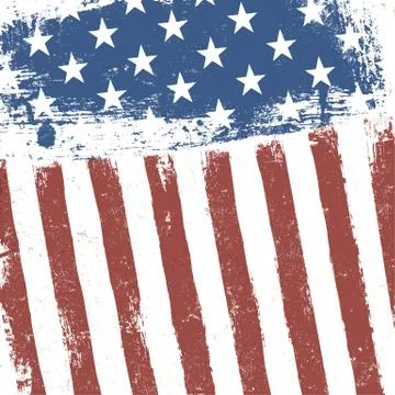 American flag grunge background. vector, eps10 Stock Illustration