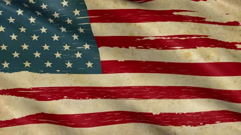American Flag Grunge Stil Stock Footage 231082018