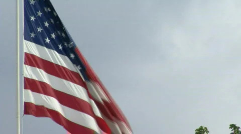 American Flag HD 02 Video stock 458765