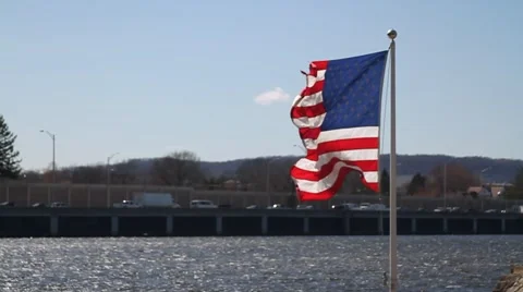 American Flag HD  Stock Footage 2312552